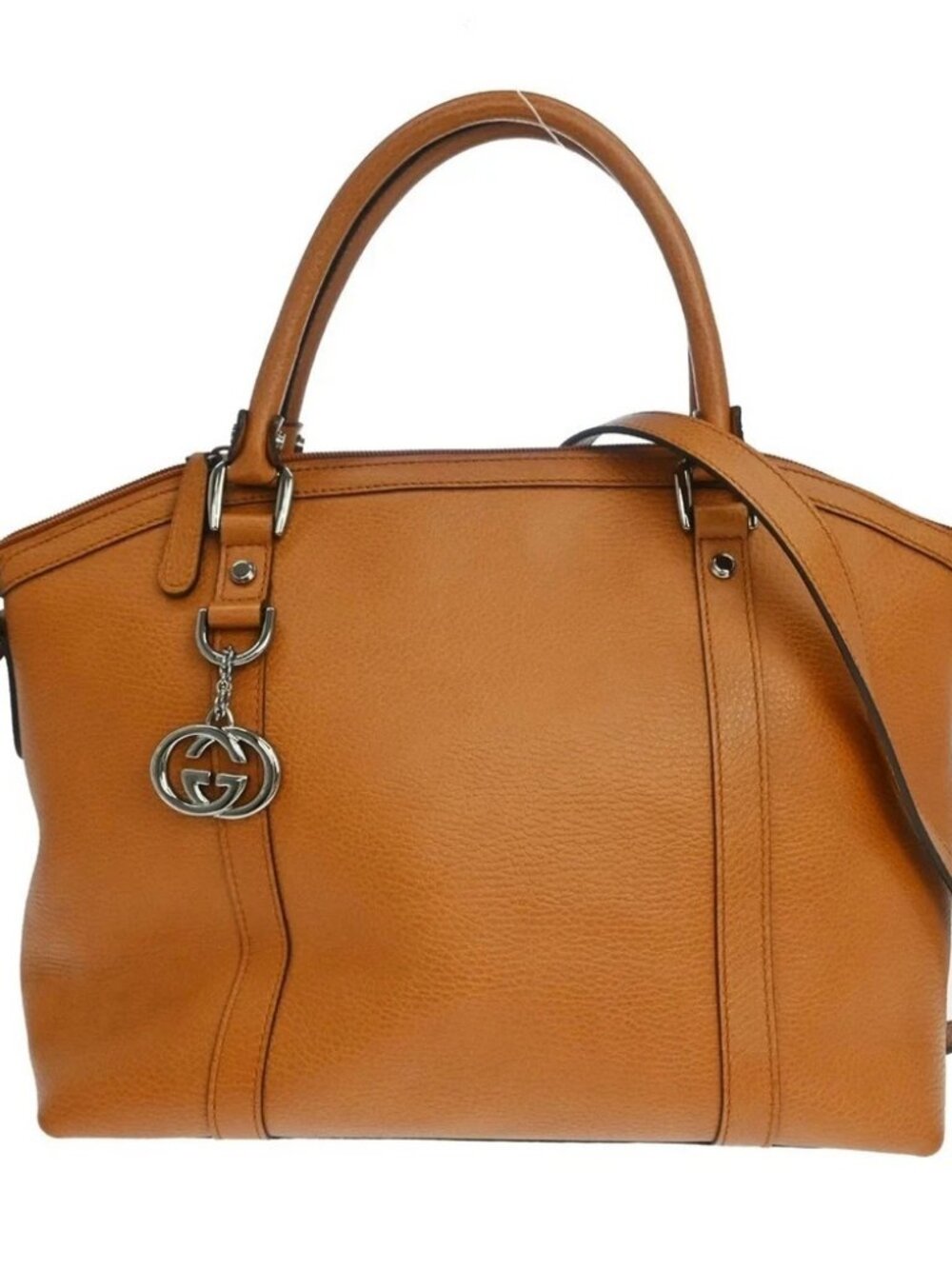 Gucci Brown Gucci Leather Tote Handbag